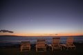 Lawnchairs at Sunset 