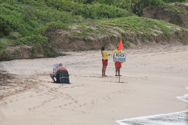 Man on beach