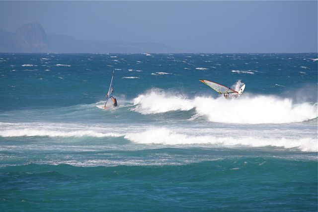 Windsurfers in Maui 