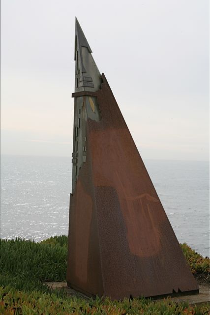 Sculpture on Cliff DR., Santa Cruz, CA.