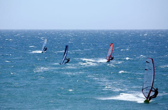 windsurfers