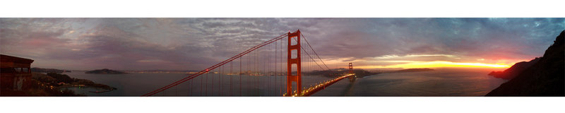 Sunset Over the Golden Gate Bridge