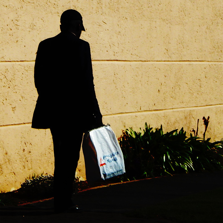 Man with shopping bag