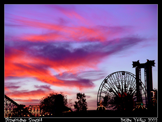 Disneyland Sunset