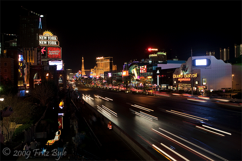 Earth Hour 2009 in Las Vegas, NV