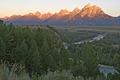 Sun Rise, Cathedral Group Grand Teton NP