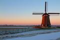 Windmill at sunset