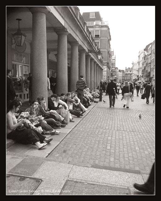 Covent Garden Summer (Warm Grey Duotone)