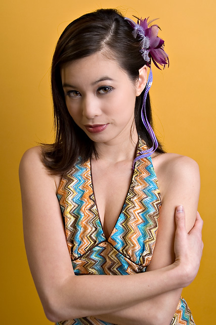 Christy with flower