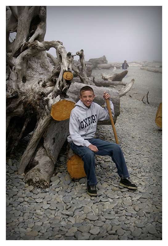 Matt at Foggy Ruby Beach