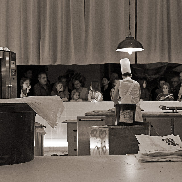 bread making with a captive audiance