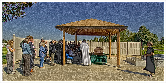 Snelling burial ceremony