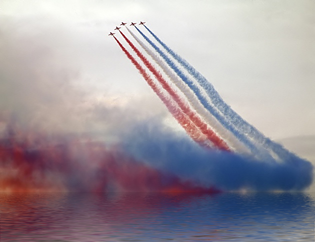 Red arrows