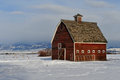 Montana Barn In Winter