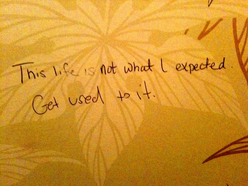 bathroom wall wisdom