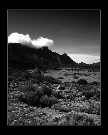 Clouds over mountains