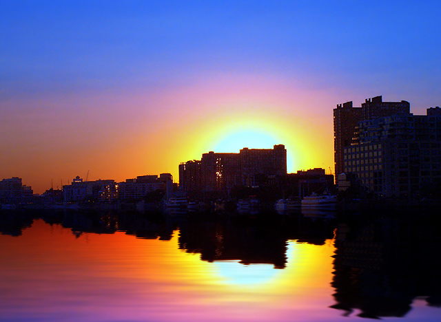 Neon sunset
