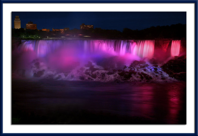 Niagara Falls at night