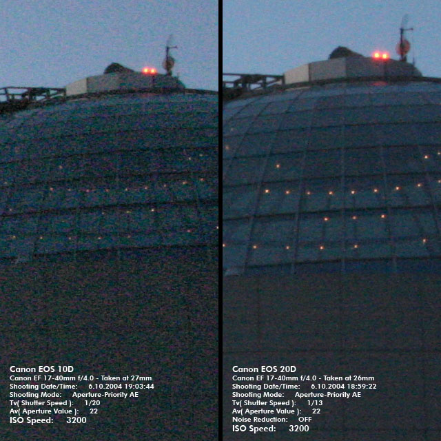 20D vs 10D Iso 3200
