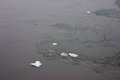Glacial ice chunks