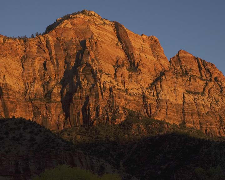 Sunset in Zion Canyon