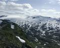 Cloud and Snow-Capped Peaks, Norway
