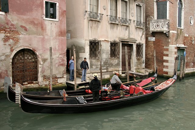 Gondolas in Venice