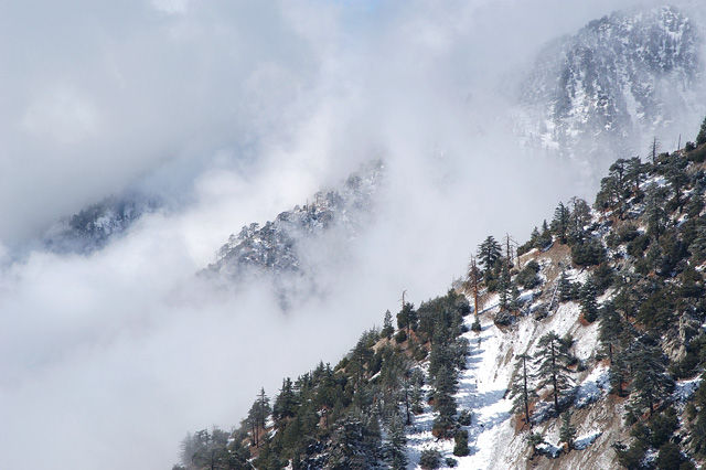 Cascade of Snow covered Peaks, Mt Baldy.jpg