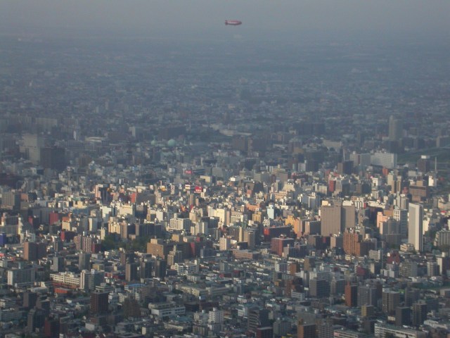 Over Sapporo