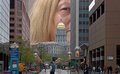 The large woman