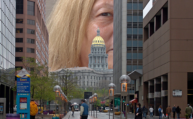 The large woman