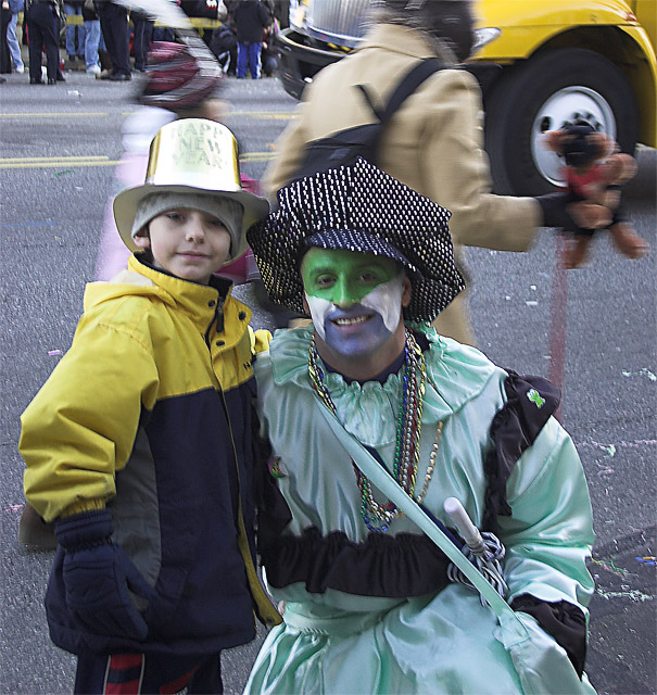 JR with mummer