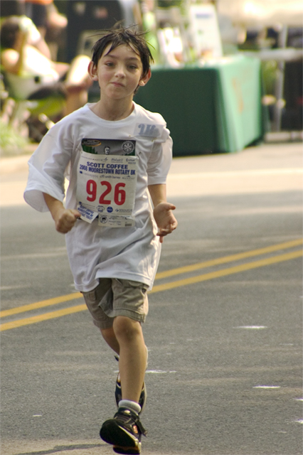 Crossing the finish line