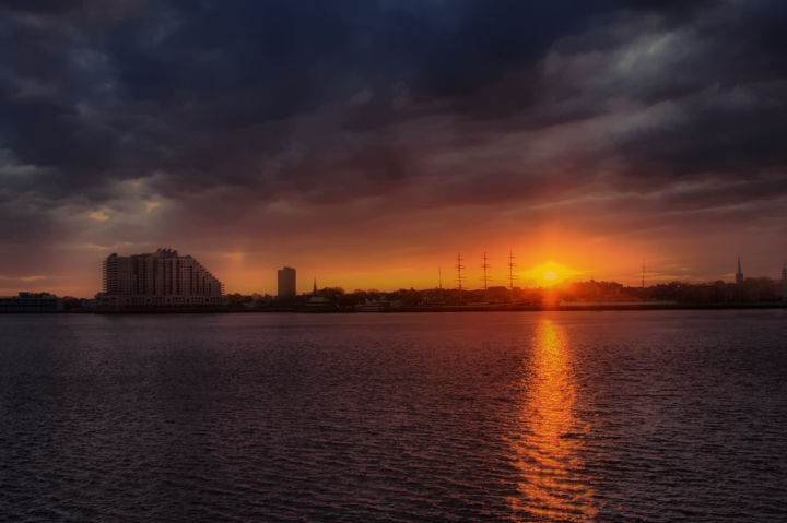 Sunset over the Delaware