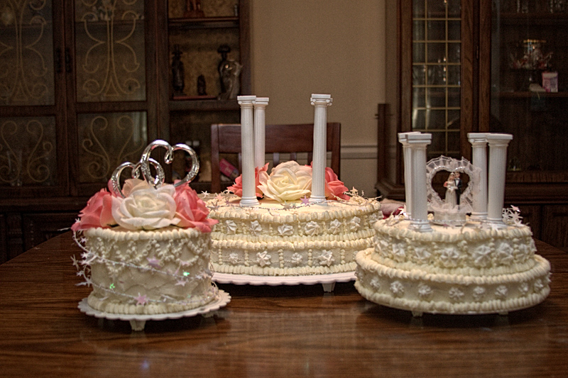 cake - unassembled