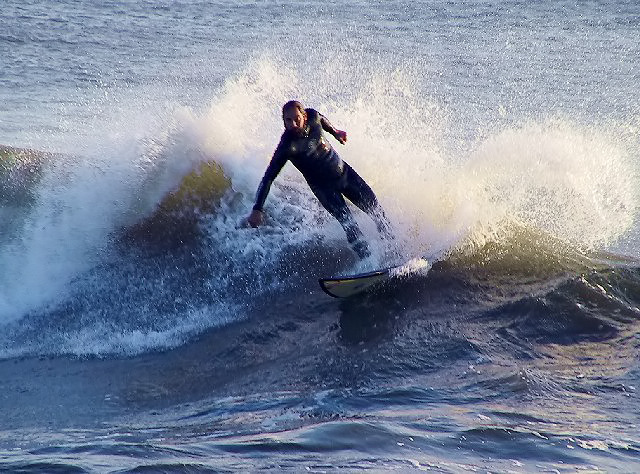 sunrise surfer