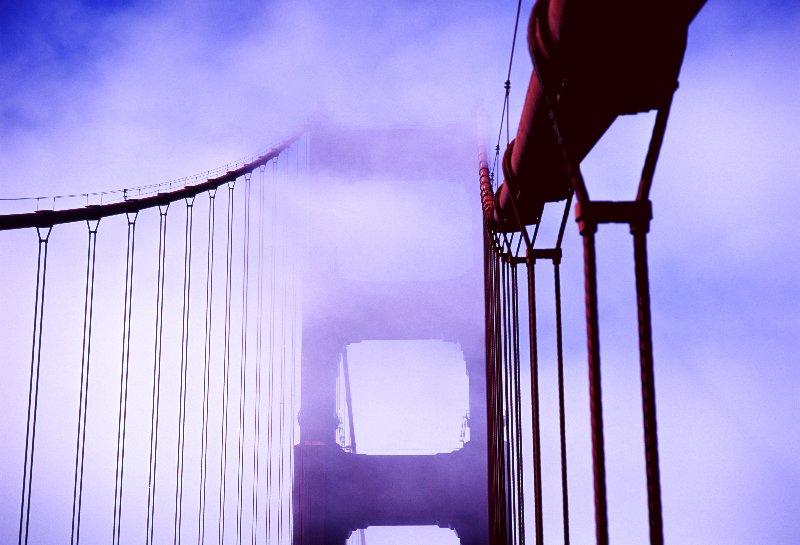 Golden Gate in Clouds