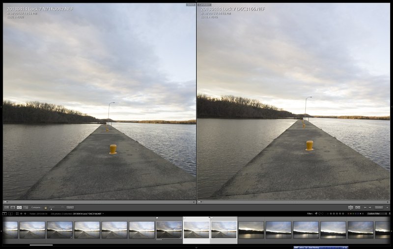 D7100 (left) vs D600 (right) Fill View (about 1/2 size)