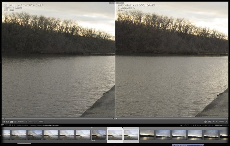 D7100 (left) vs D600 (right)  1:1 View