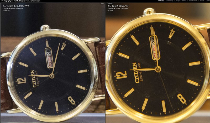 FZ1000 versus Nikon D600 RAW at 1600