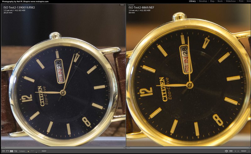 FZ1000 versus Nikon D600 RAW at 400