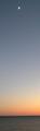 moonrise, sunset