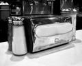 Diner Counter in Black and White