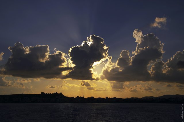 Gold Light Rays
