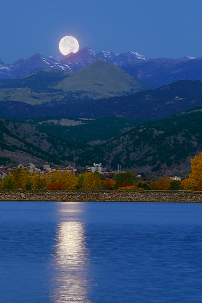 Moonset Over Continental Divide