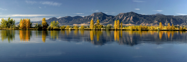 Boulder Flatirons Autum