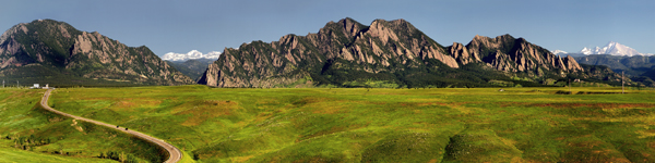 Boulder Flatirons Spring