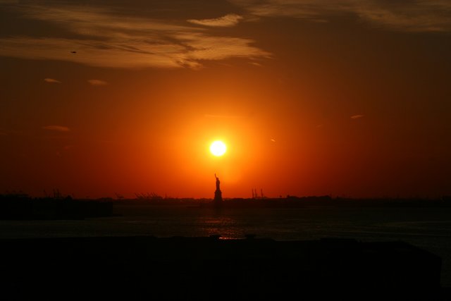 Statue of Liberty Sunset