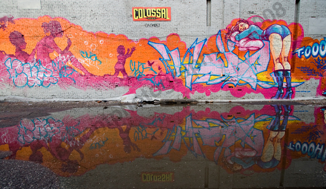 graffiti reflection
