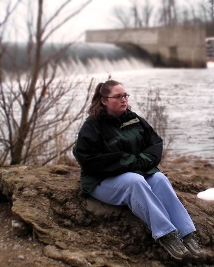 Amy at the Dam